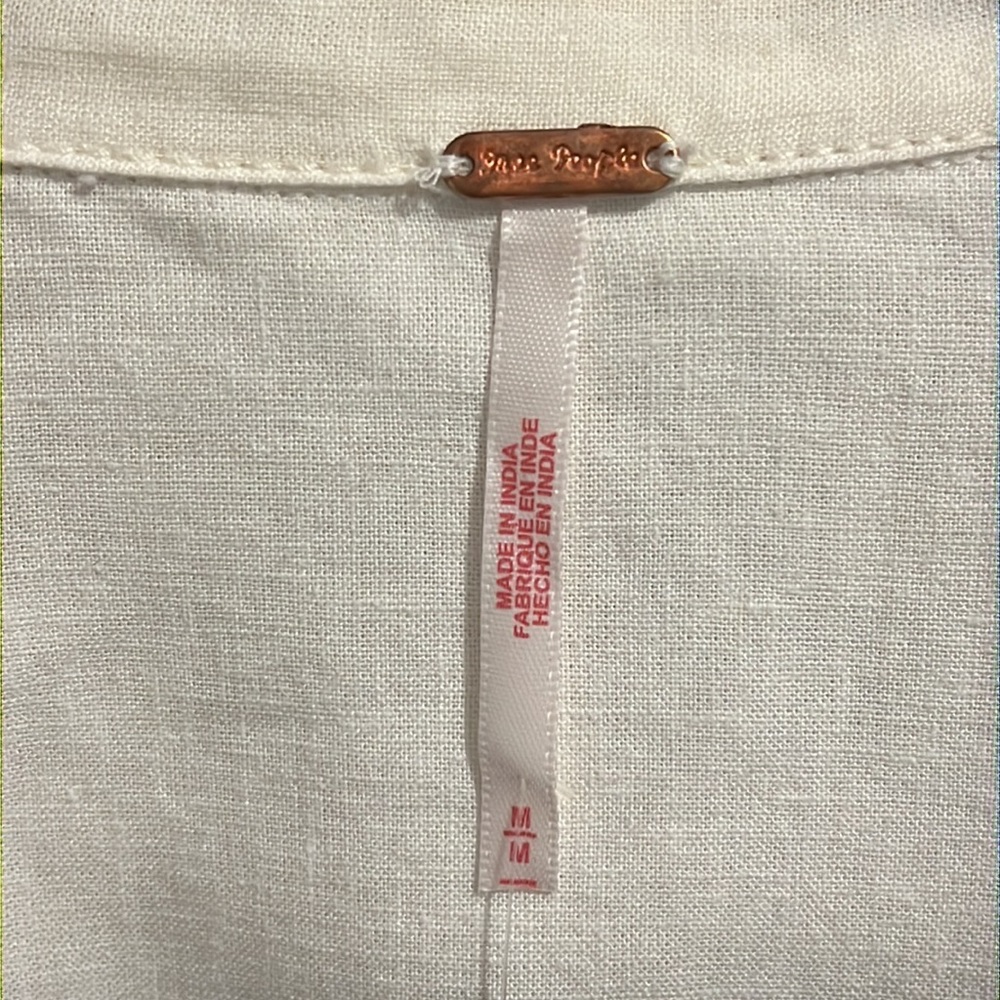 ❤️SOLD❤️ 💫 HP 💫 NWTS FREE PEOPLE LINEN TOP (M) - Picture 11 of 15
